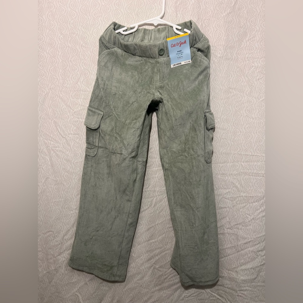 Cat & Jack Kids Green Corduroy Pants